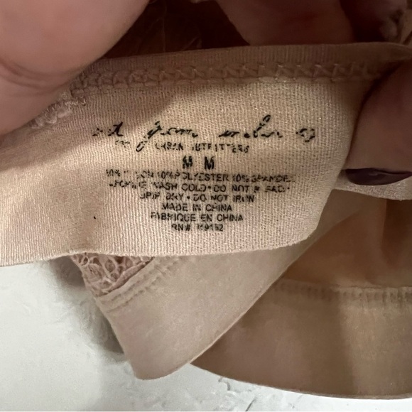 Out From Under Pink Neutral Lace Strappy Bralette - Picture 4 of 4